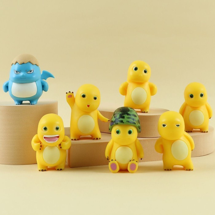 Nailong Dino Kuning Set / Mainan Dino Kuning Nailong Kualitas Pum