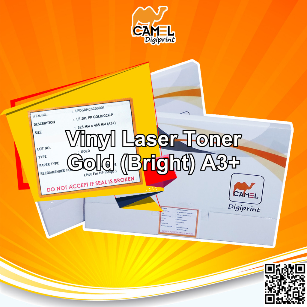 

Camel Diprint Stiker Vinyl Laser A3+ Sier Gold Sticker Print Laser - INSTANT/