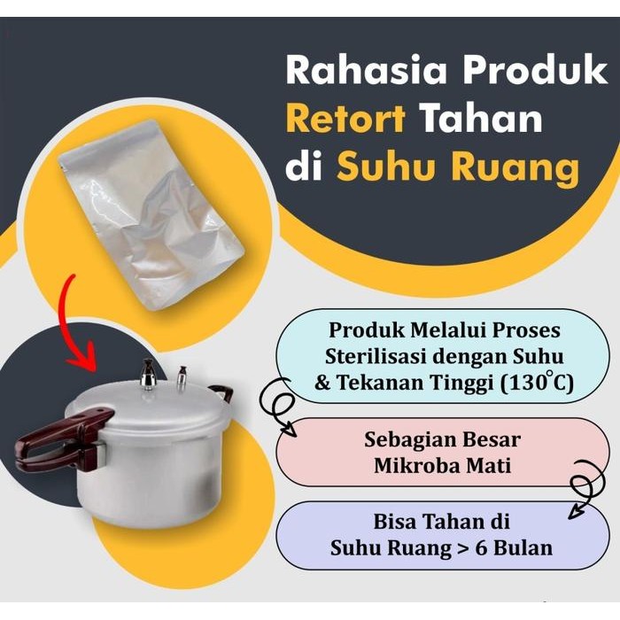 KPACK POUCH RETORT Kemasan Tahan Panas Alufoil Food Grade