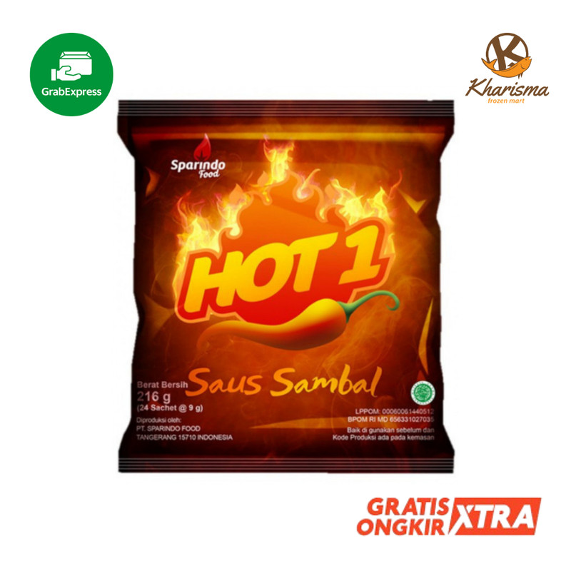 

Hot 1 Saus Sambal Pedas Sachet