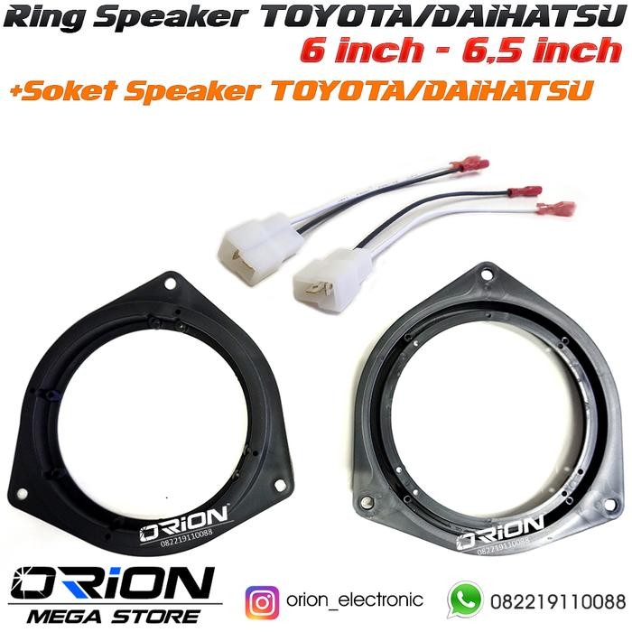 PREMIUM Ring Speaker Toyota Plus Soket Speaker PNP Toyota Dudukan Speaker