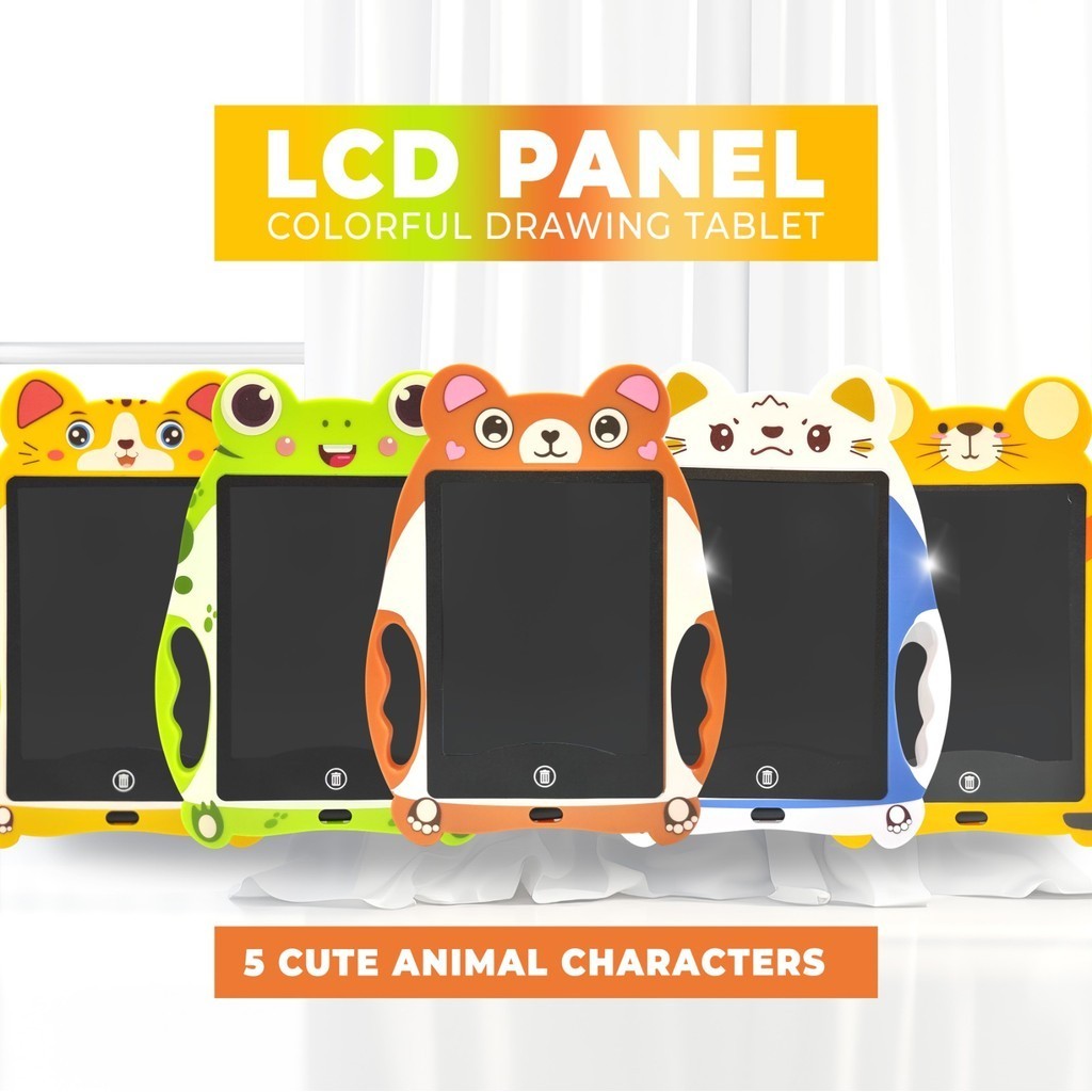 

LCD Writing Tablet Colourful And Cute with Pen Papan Tulis Digital Papan Tulis Anak Edukasi Anak