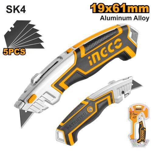 

PISAU CUTTER MINI SERBAGUNA GRATIS 5 MATA INGCO INGCO HUK6118 Utility Knife