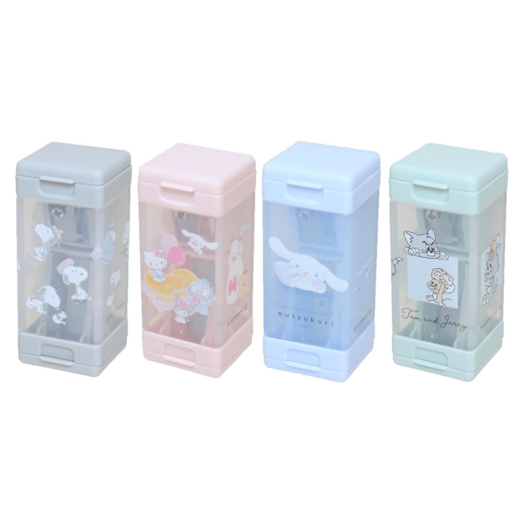 

Pencil Sharpener Dual Side Peanuts Snoopy Sanrio Cinnamoroll Tom n' Jerry Rautan Serutan Pensil Dua