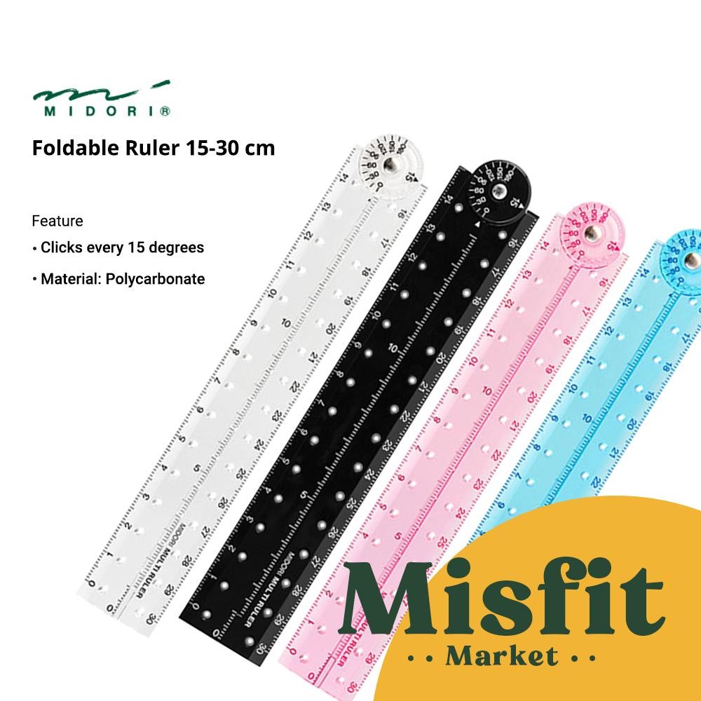 

MIDORI Foldable Ruler 15-30 cm Penggaris Lipat Japan