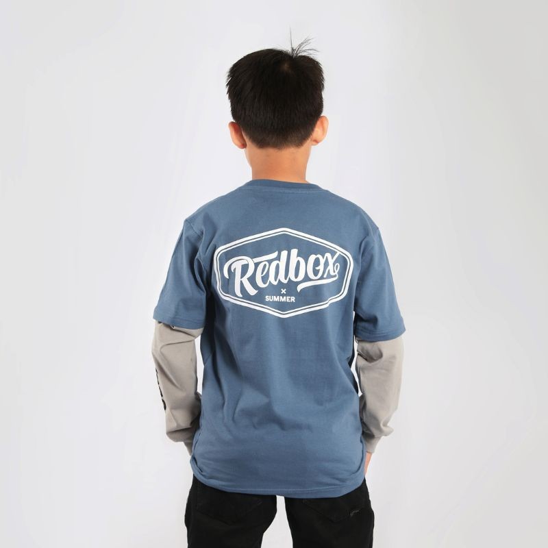 redbox baju kaos tangan panjang anak tanggung laki laki junior remaja usia 9-17 tahun premium