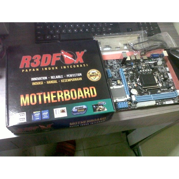MOTHERBOARD REDFOX H61 + PROCESSOR INTEL G620 KUALITAS TERBAIK