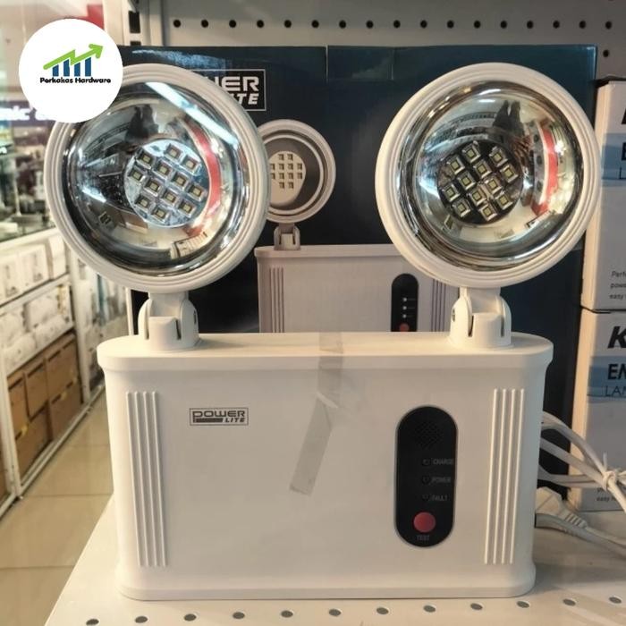 PREMIUM Krisbow Lampu Darurat Twin Spot Led / emergency lamp 2 apot krisbow