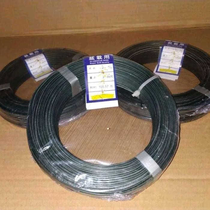 PREMIUM Alat Bonsai, Kawat Bonsai Hitam Import, Label Biru