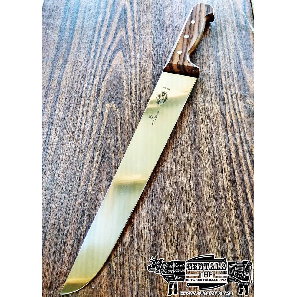 PREMIUM Pisau Sembelih Butcher Victorinox 36cm Handle Rosewood