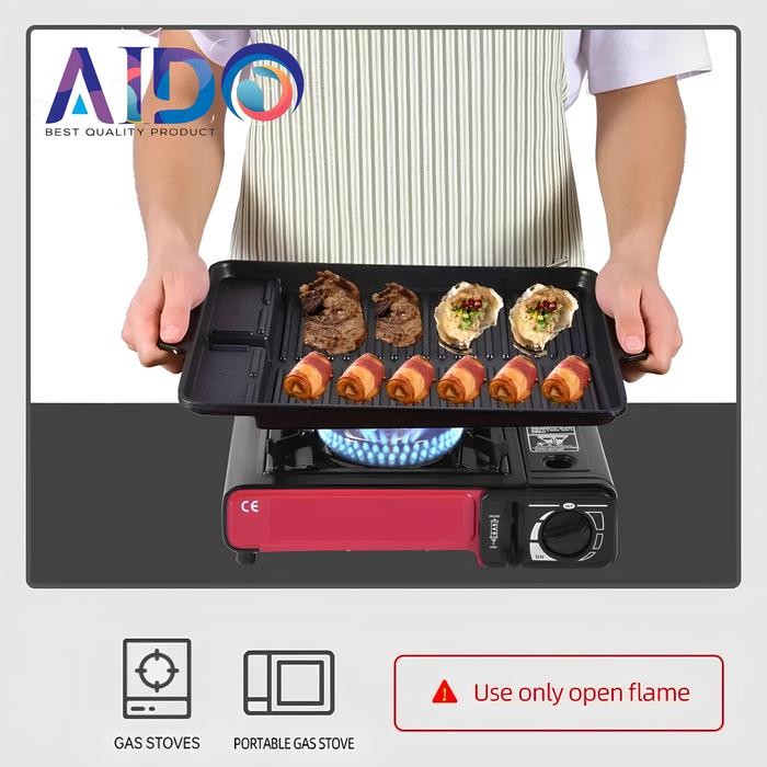 PREMIUM Yakiniku Grill Pan Barberque Grill Pan Alat Pemanggang BBQ Non-stick Arang Baja Kitchenware