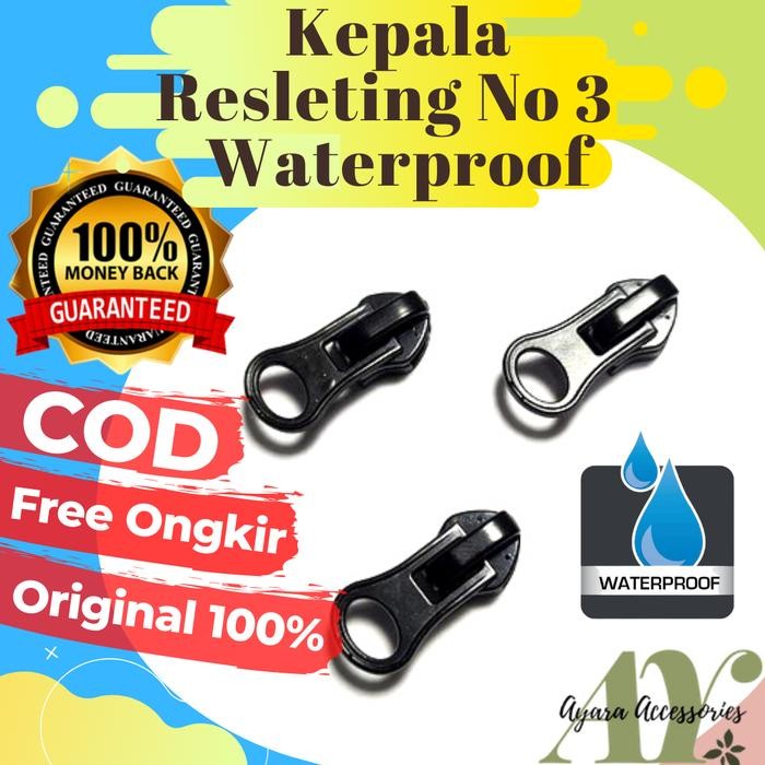 PREMIUM KEPALA RESLETING ZIPPER LION COIL WATERPROOF ANTI AIR NO 3 TERBAIK