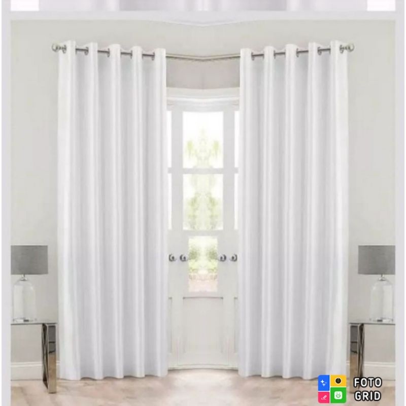 KirimLgSg-Gorden Blackout Polos Gorden Polos Putih Gorden Jendela Hordeng Jendela -good