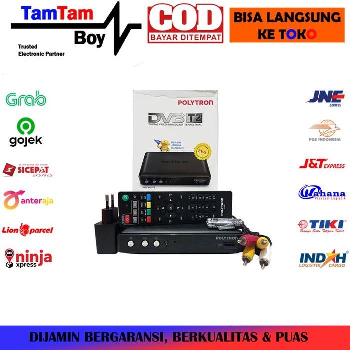 Set Top Box TV Digital STB Polytron PDV-600 T2 DVB-T2 DVBT2 UHF SNI