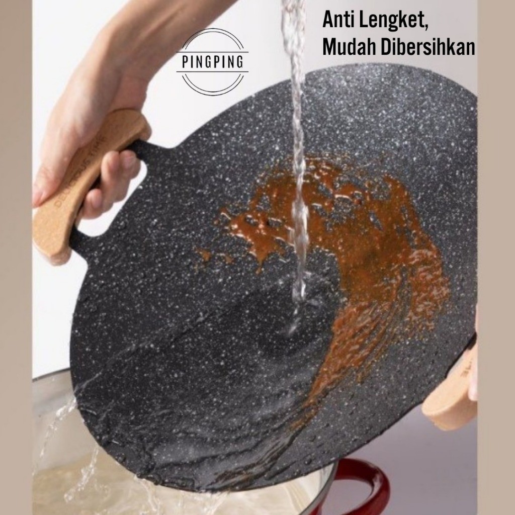 ID GRILL PAN BBQ / WAJAN GRILL ANTI LENGKET / GRILL PAN ANTI LENGKET / ALAT PEMANGGANG / WAJAN