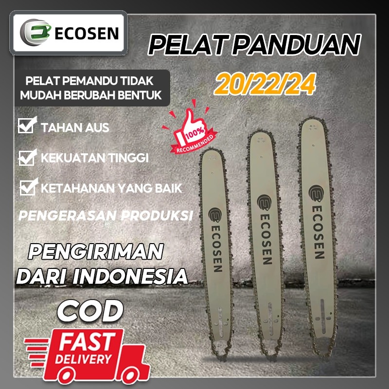 ECOSEN Rantai Chainsaw 20 22 24 Inch Guide Bar Chainsaw Blade Chainsaw Chain 325 Berlaku Untuk