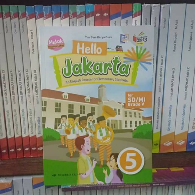 Buku Mulok Hello Jakarta kelas 5 Erlangga