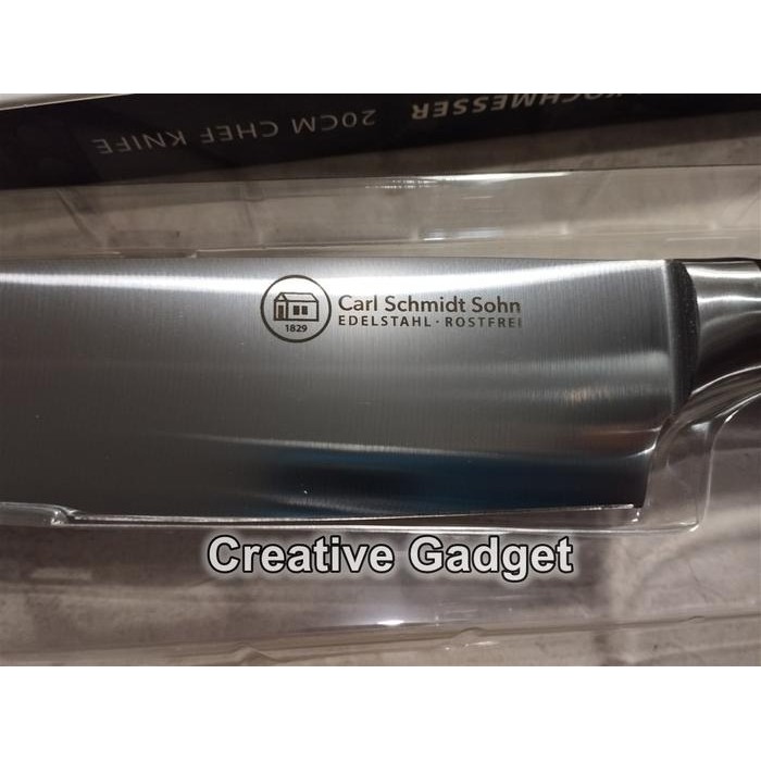 Original Carl Schmidt Sohn 20Cm Chef Knife - Pisau Koki Tajam Kualitas Tinggi Jerman - Velden Since