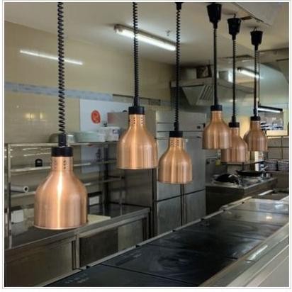 Lampu Pemanas Makanan Bahan Stainless Steel untuk Display