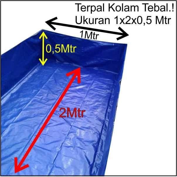 ><><><] Terpal plastik kotak 1x2x0,5mtr / Terpal plastik kolam 100x200x50cm