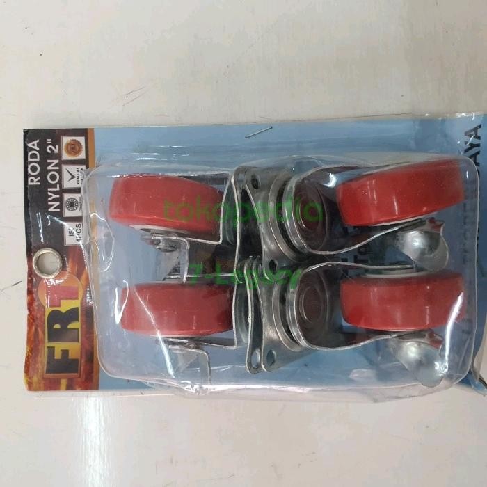 :>:>:>:>] Roda nylon 2 inch set / Roda nylon 2" set/ Roda nylon hidup rem set