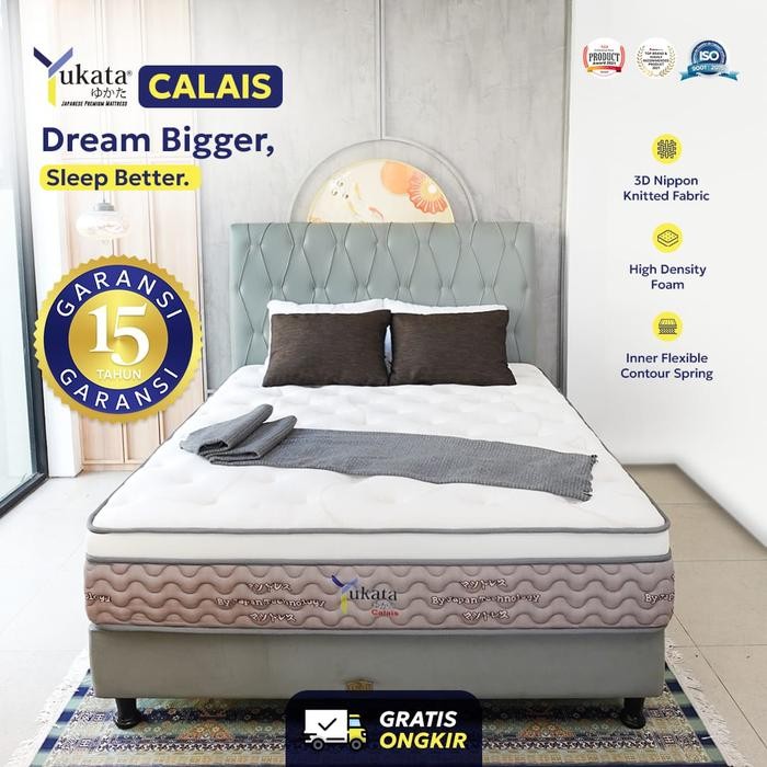 YUKATA CALAIS Premium Springbed ORIGINAL [TEBAL 30CM] Kasur Spring Bed