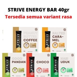 

Strive Energy Bar 40Gr 1 Box Tenaga Lari Sepeda Olahraga Cemilan Sehat Diet 40G
