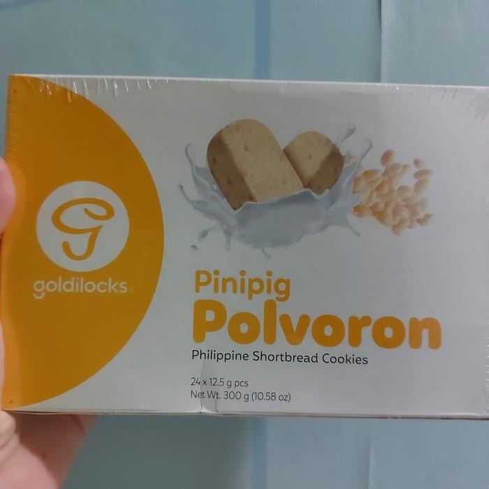 

Cemilan Khas Filipina Polvoron Goldilocks Pinipig Gurih Renyah 24Pcs