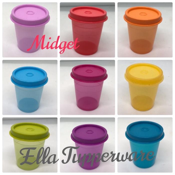 SALE MIDGET, SNACK CUP & MINI TUMBLER TEMPAT SAMBAL AKSEIS KECIL TUPPERWARE HSH