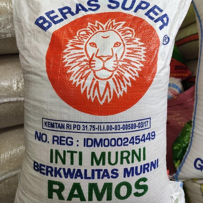 

Terlaris- Beras Super Ramos Inti Murni Kepala Singa 10Kg (Original 100%)