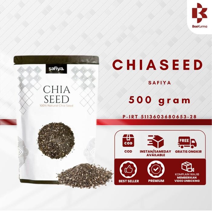 

Chia Seed Origanik Mexico 500 gram Biji Chiajoy Premium