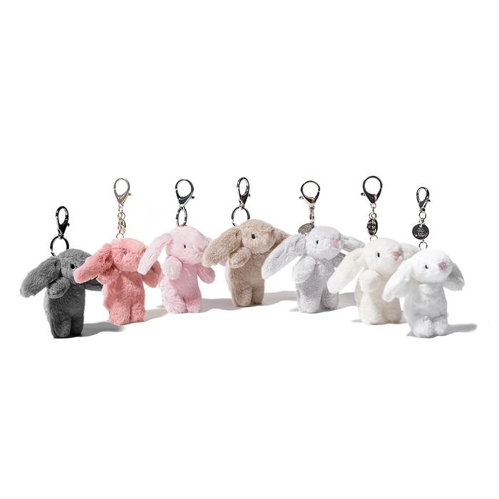 DISKON BIYAS X JC BASHFUL BUNNY SMALL KEYRING BAG CHARM READYY