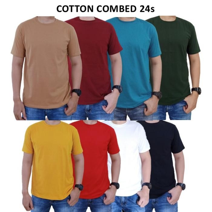 KAOS PRIA POLOS / COTTON COMBED POLOS 24S