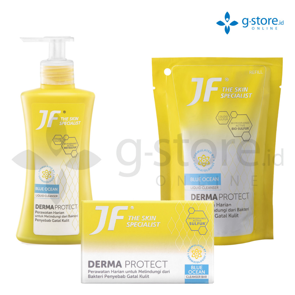 Ready selalu- Official Store - JF Derma Protect Blue Ocean Bar 90gr, JF Derma Protect Blue Ocean