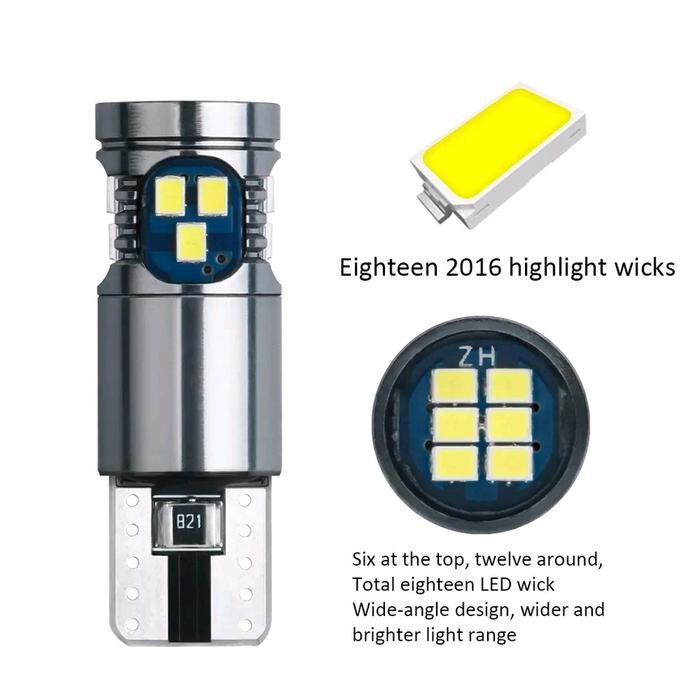 ID LAMPU SENJA MOBIL MOTOR LED T10 CANBUS 18SMD