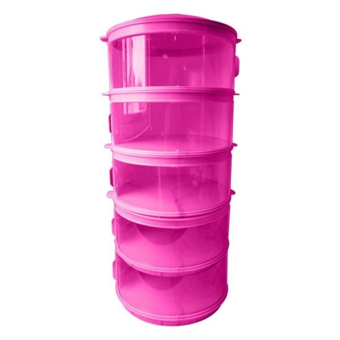 DISKON TECHNOPLAST TUDUNG SAJI TOWER TINGKAT 5 N FOOD STORAGE DISH KEEPER UHX