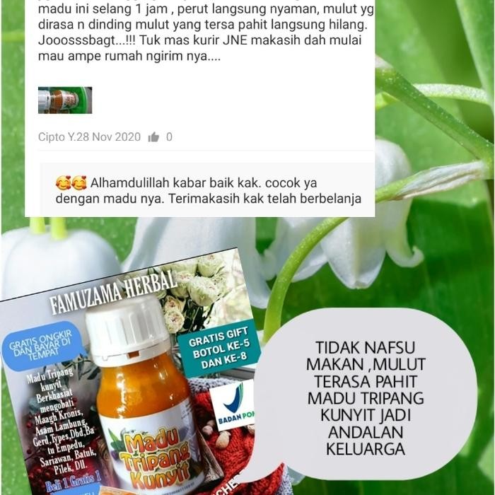 

Terlaris- Madu Kunyit Teripang