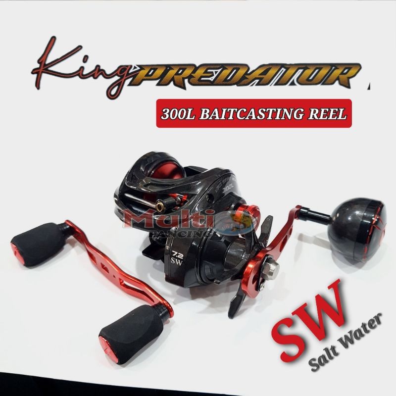 Reel Daido King Predator SW BC OH 300L 400XL Kiri King Predator Ghost Carbon Body Bonus Handle