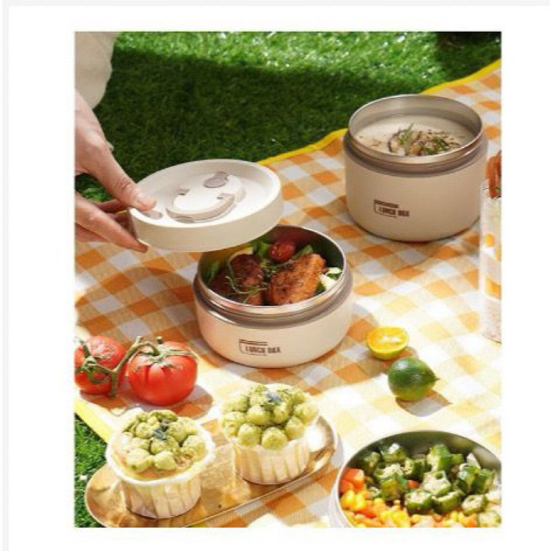 Lunch Box Food Set Termos Multifungsi Stainless