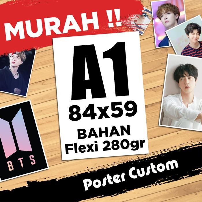 Stok Baru Poster A1 Kpop,Anime,Bola,Band / Request atau custom