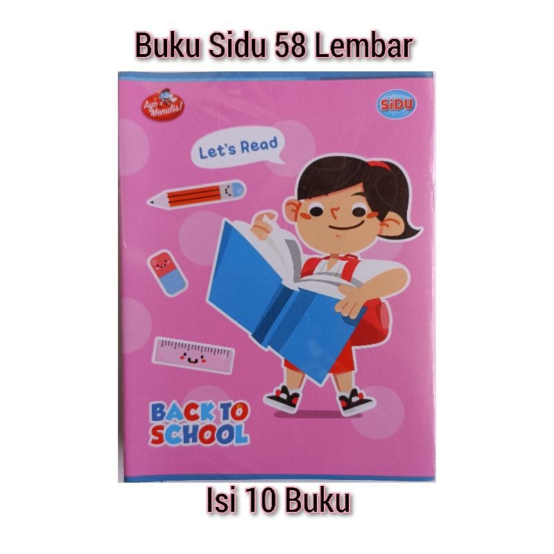 

Buku Tulis Sidu Sinar Dunia 58 Lembar 1 pack isi 10 Buku