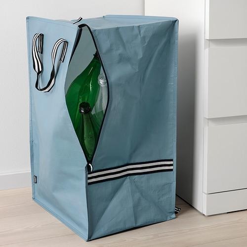 napak Tas Kantong belanja Laudry Bag Resleting Besar Jumbo Biru