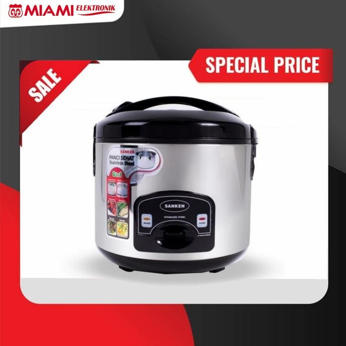 Magic Com Sanken Stainless SJ1999M / Rice Cooker Sanken SJ 1999 SJ1999