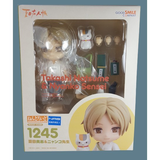 New Mainan Nendoroid 1245 Takashi Natsume & Nyanko Sensei Good Smile Company