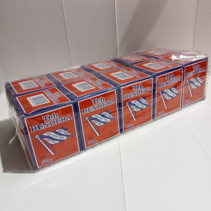 

Teh Bendera bubuk 1pak isi 10 @50g