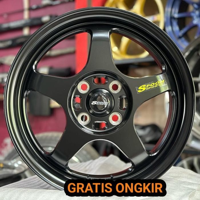 velg SPOON R15 lebar 6,5 velg mobil ring 15 brio mobilio sigra vios