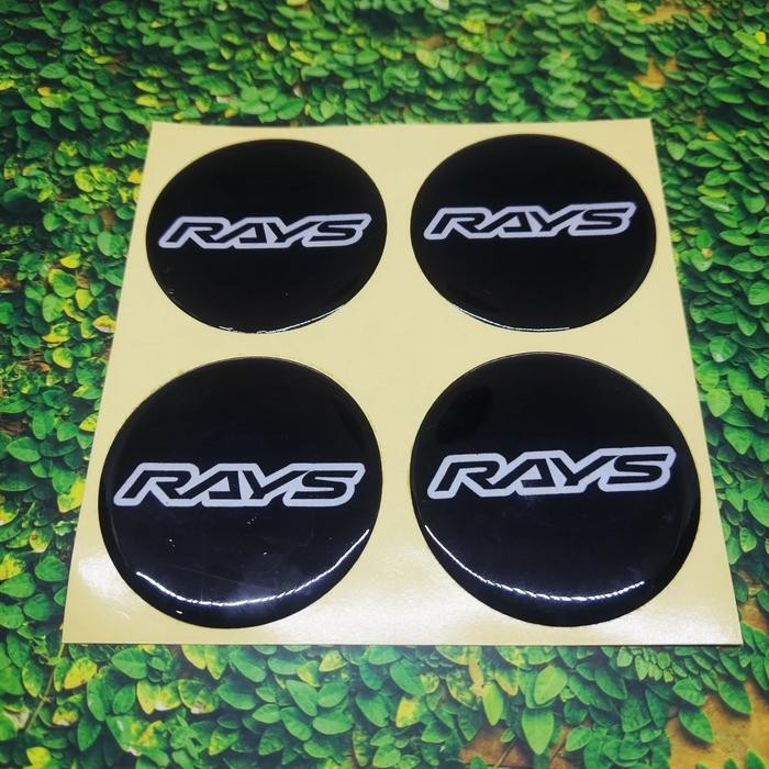Cutting Sticker Timbul RAYS untuk Dop Tutup Velg Racing Mobil 55mm