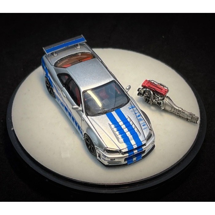 BARANG TERLARIS SALE  SALE PGM X ONE MODEL 1:64 NISSAN SKYLINE R34 NISMO Z-TUNE FAST FURIOUS