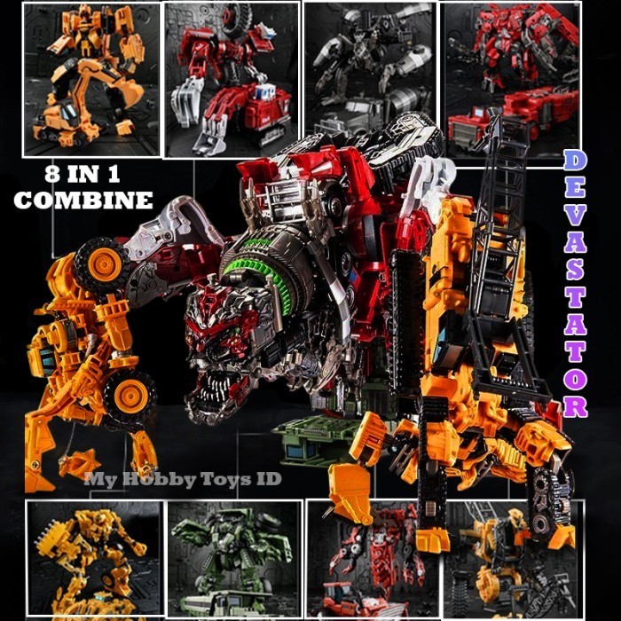 NEW SALE  SALE ACTION FIGURE TRANSFORMER DEVASTATOR TRUCK EXCAVATOR H6001-8C/H6001-8D READYY
