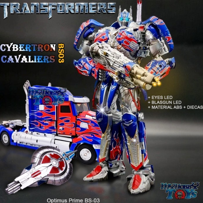 SALE TERBARU SALE  SALE MAINAN ACTION FIGURE ROBOT TRANSFORMERS OPTIMUS PRIME BS-03 CYBERTRON